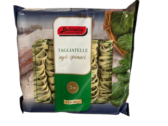 Tagliatelle grün 7mm 500g - Bellitalia